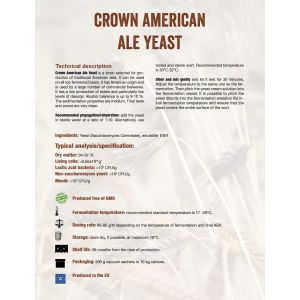 Drożdże górnej fermentacji CROWN American Ale Yeast 11,5 g